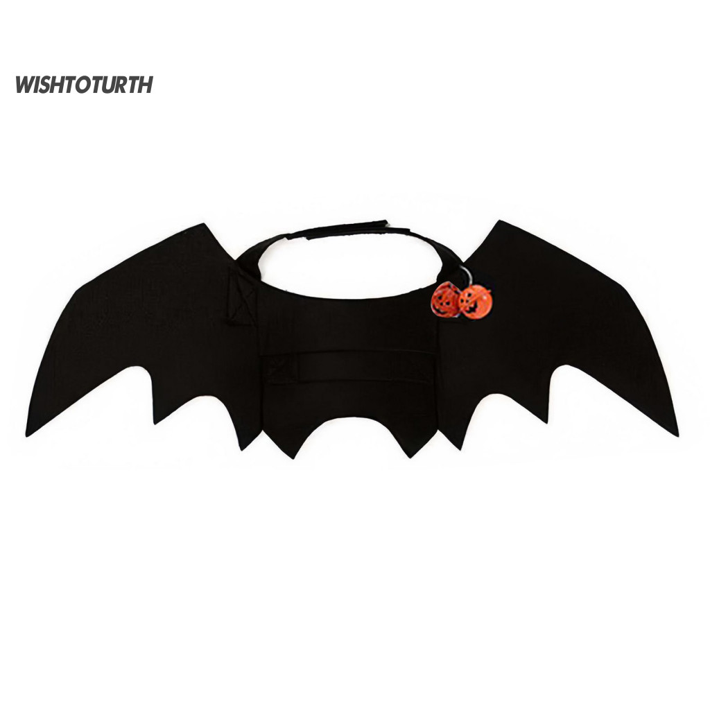 Small Dog Cat Costume Halloween Pet Bat Wings for Dogs Cats Black Felt Harness Cute Cosplay Party Dress-up Apparel Perfe