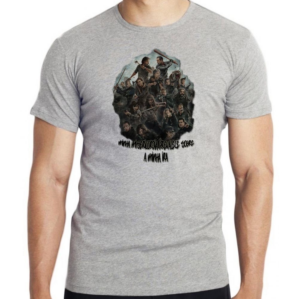 Camiseta The Walking Dead Misericórdia Blusa criança infantil juvenil adulto camisa todos tamanhos