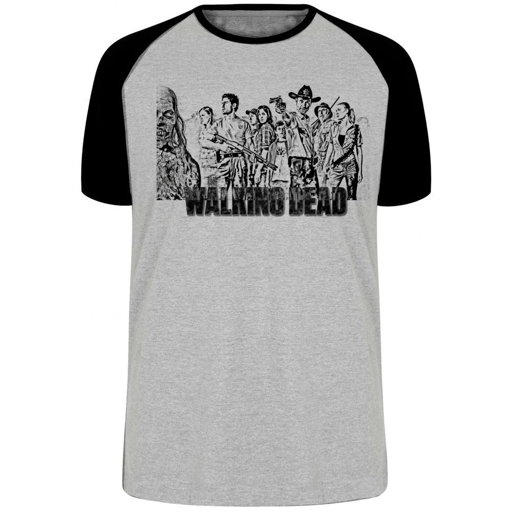 Camiseta The Walking Dead Serie Blusa Plus Size extra grande adulto ou infantil