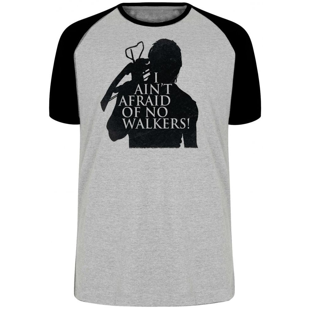 Camiseta The Walking Dead Afraid  Blusa Plus Size extra grande adulto ou infantil