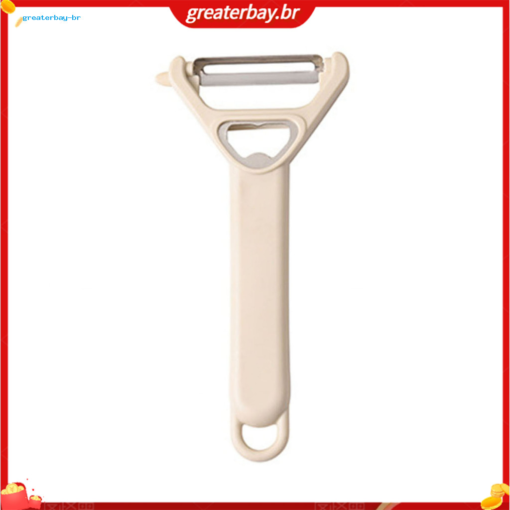 3-in-1 Stainless Steel Vegetable Peeler with Sharp Blade Ergonomic Design for Elderly Bottle Opener Multi-function Kitch