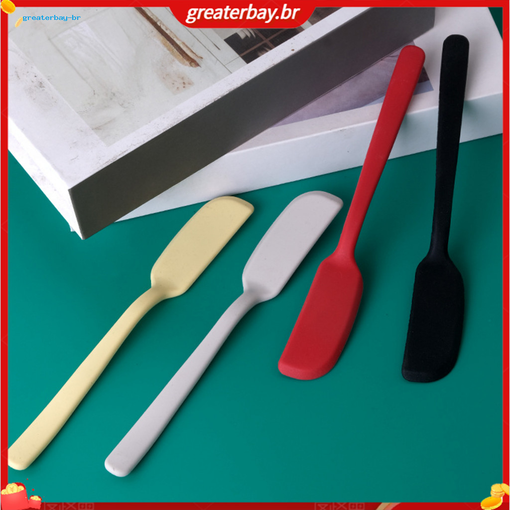 Silicone Spatula Food Grade Heat Resistant Long Handle Butter Cheese Jam Spreader Kitchen Tool Ergonomic Design for Baki
