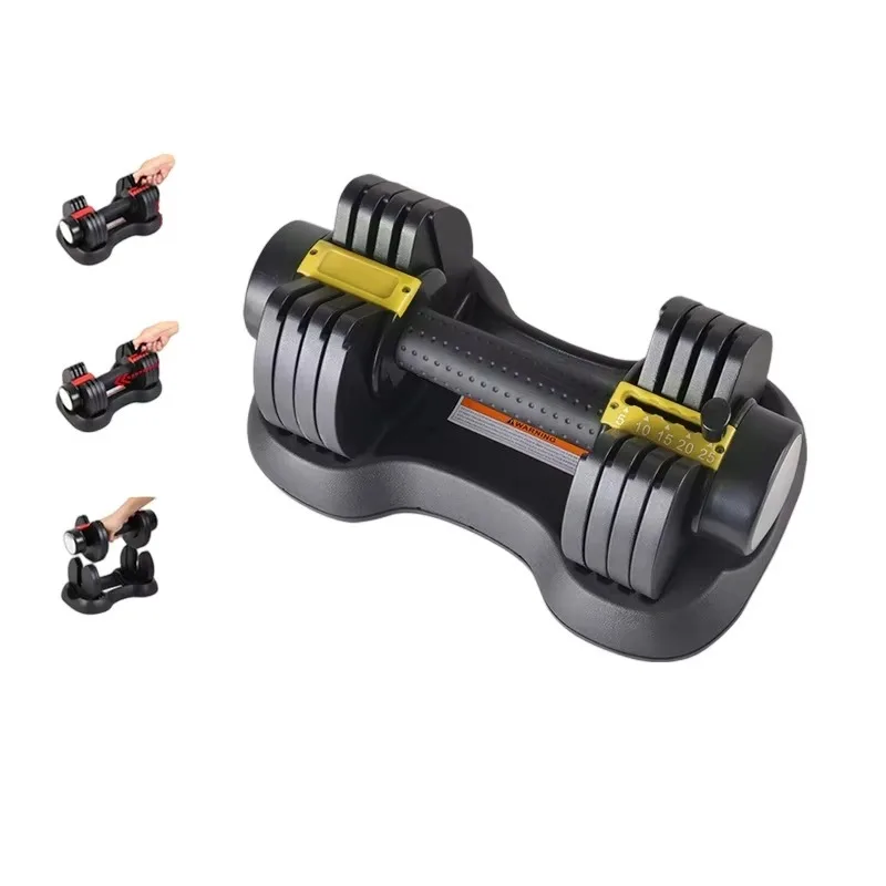 Free Weight Fitness Equipment Intelligent Fast Adjustable Dumbbell Cast Iron Steel for Home Exercise 11kg