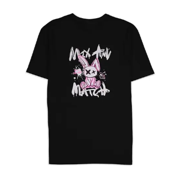 Camiseta Masculina Estampa Coelho Grafite Skate 100% Algodão Tecido Premium