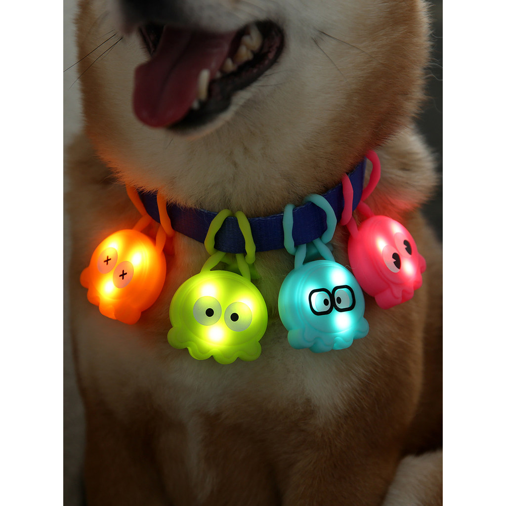 Laroo Leno Dog Pingente Luminoso Coleira Luminosa Perdida À Prova D 'Água Noite Caminhada Cachorro Luz Pet Piscando LED