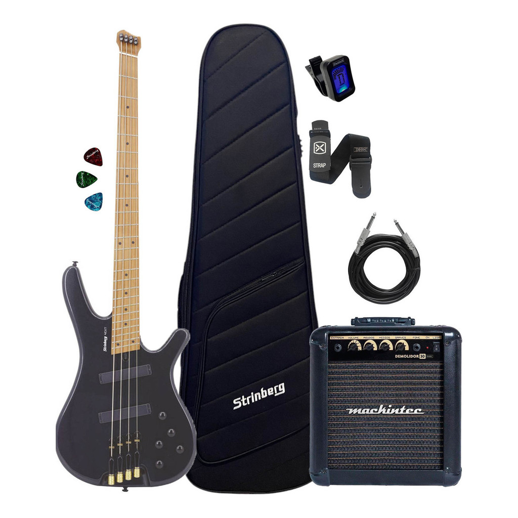 Baixo Eletrico Strinberg Headless 4c Hbn4m C/ Cubo Bx30
