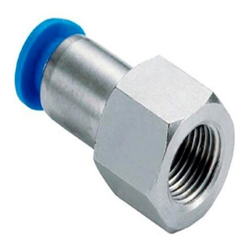 Conector Insta Fêmea Tubo Pu 12mmxrosca 1/2 Bsp Pol - 3pçs