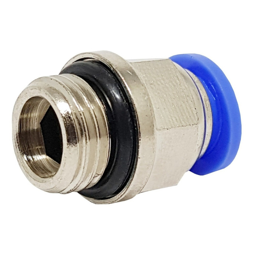 Conector Engate Rápido Tubo Pu 3/8pol X Rosca 1/4 Pol-5 Pçs