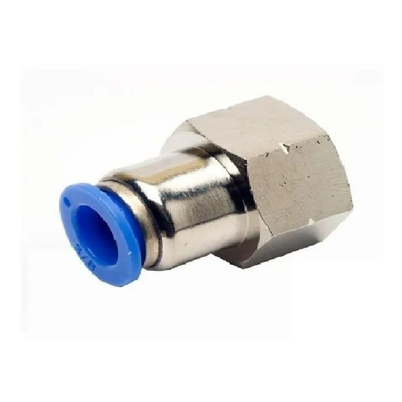 Conector Instantaneo Fêmea Tubo Pu  12mmxrosca 1/4 Bsp Pol