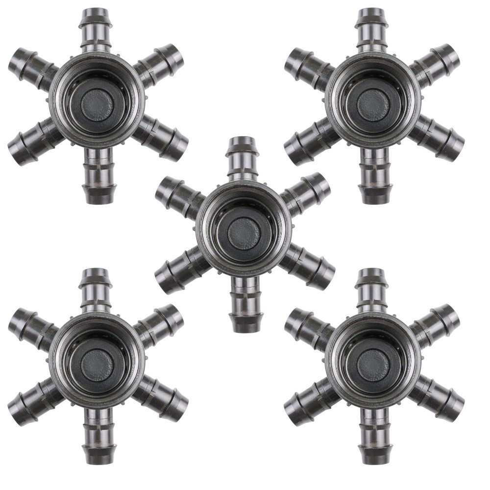 5 CONECTOR ARANHA 1 POL 6 SAIDAS MANGUEIRA POROSA AERAÇÃO