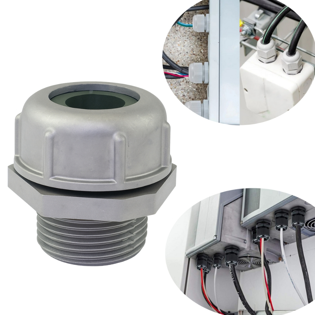 Conector Prensa Cabo Alumínio Bsp/gas 1/2 Pol. Verde Vedação Cabos P/ Instalações Elétricas - Wetzel