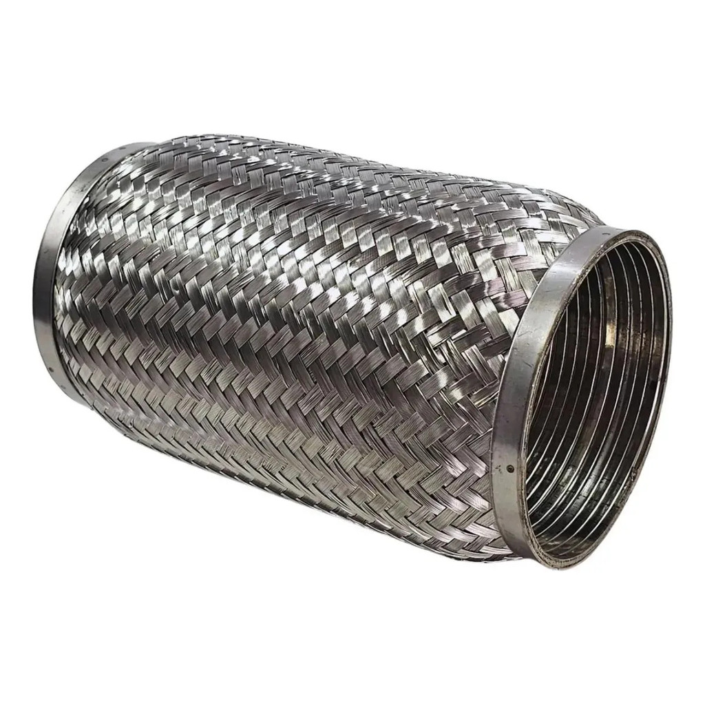 Conector Flexível Escapamento 6 Pol Inox 30cm Resistência Térmica Uso Pesado