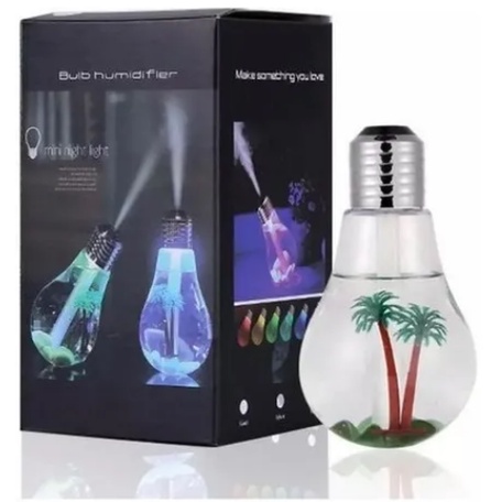Mini Umidificador Ar Ambientes Lampada Cabo Usb Portátil Led promoção