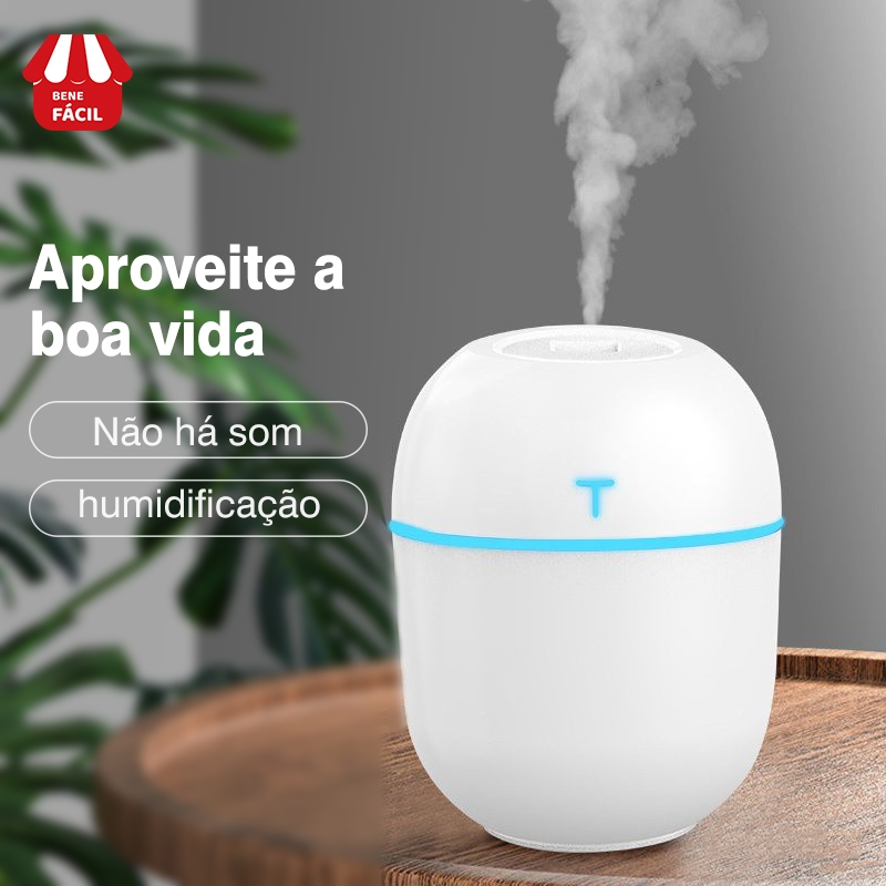 Mini humidificador pequeno BZ-021 mudo difusor aroma ovo Usb portátil Led ambiente aromatizador