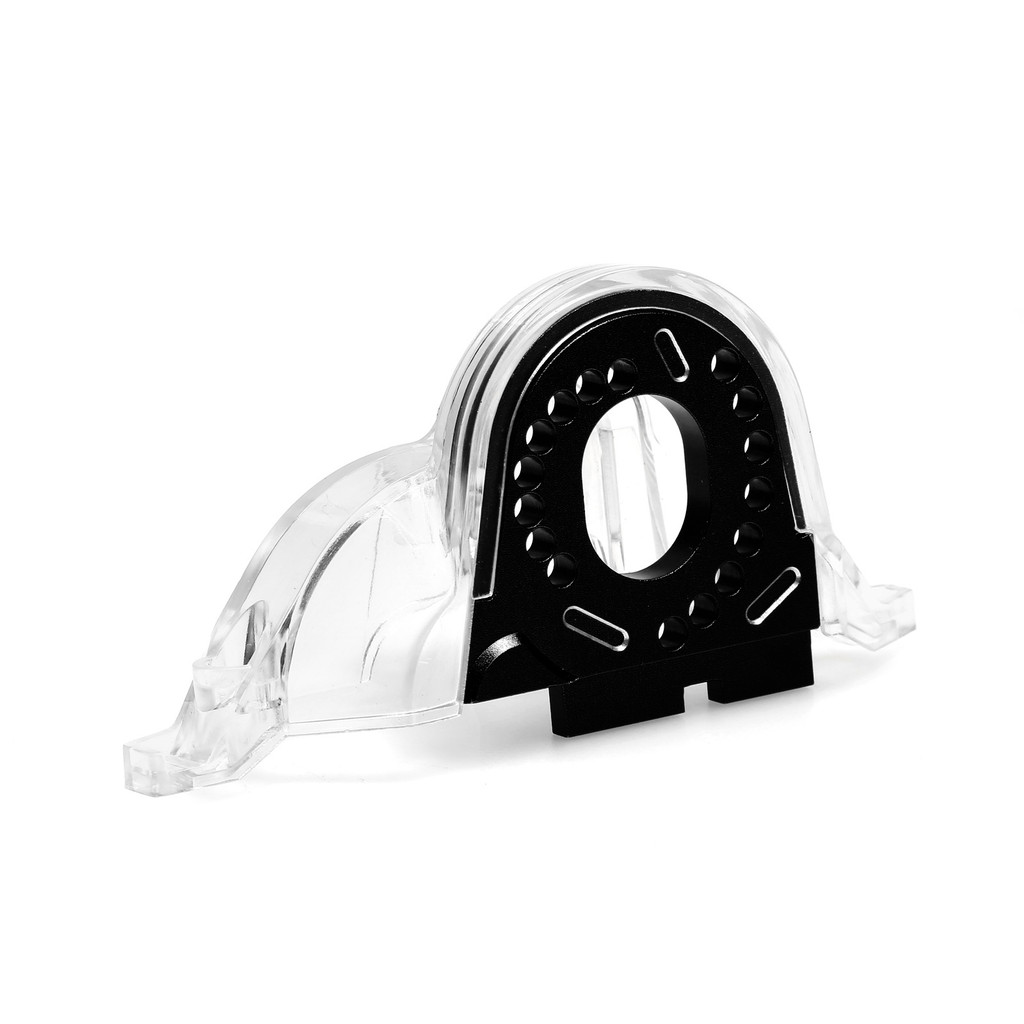 Base de motor em liga de alumínio, tampa de engrenagem grande transparente, tampa de engrenagem em plástico para TRAXXAS