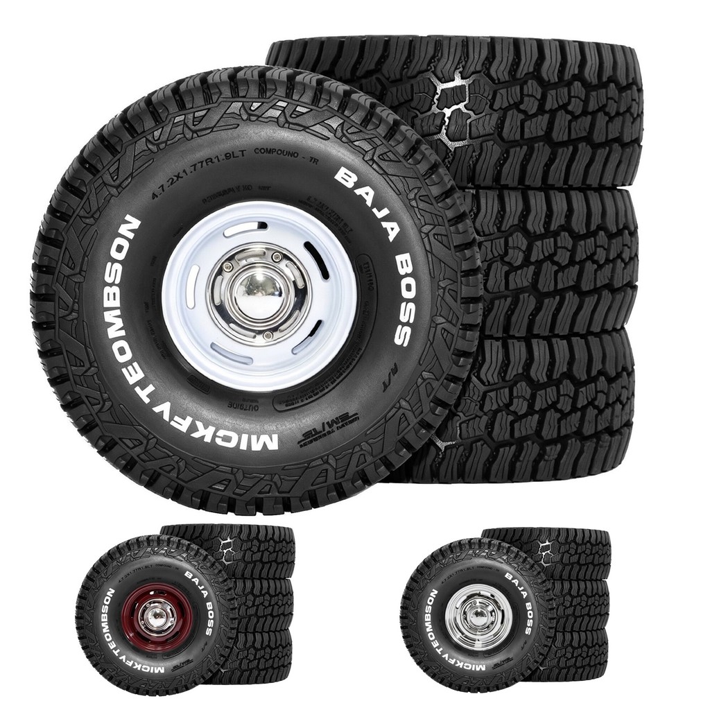Conjunto De Pneus De Aro De Roda Beadlock Retrô Resistente De 1.9 