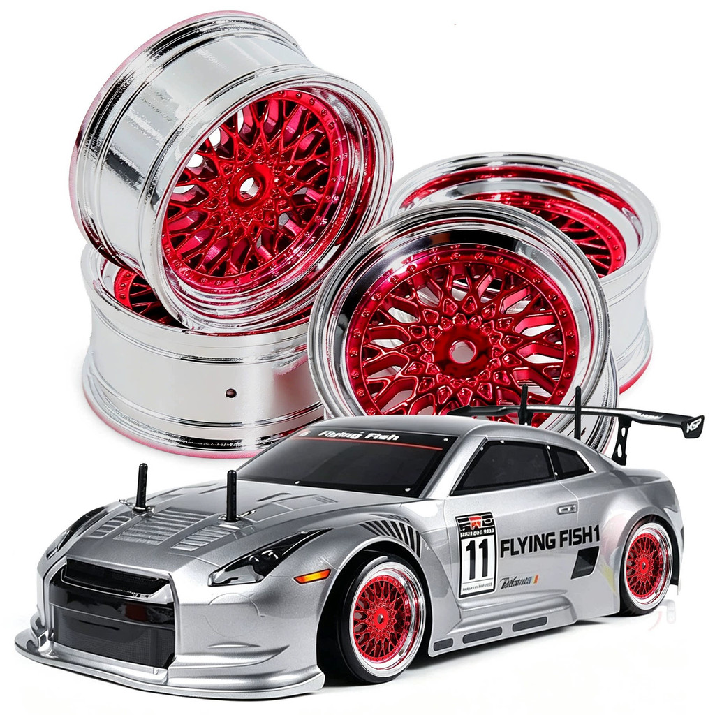 4 Pçs 54mm 1/10 RC On-Road Drift Carro De Corrida Cubos De Roda De Náilon Para Tamiya XV02 Kyosho HSP HPI Sakura Traxxas