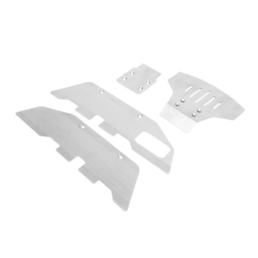 Protetor De Placa Antiderrapante , Com Parafusos Armadura De Chassi De Aço Inoxidável , Para Carro Traxxas 2WD 1/10 RC