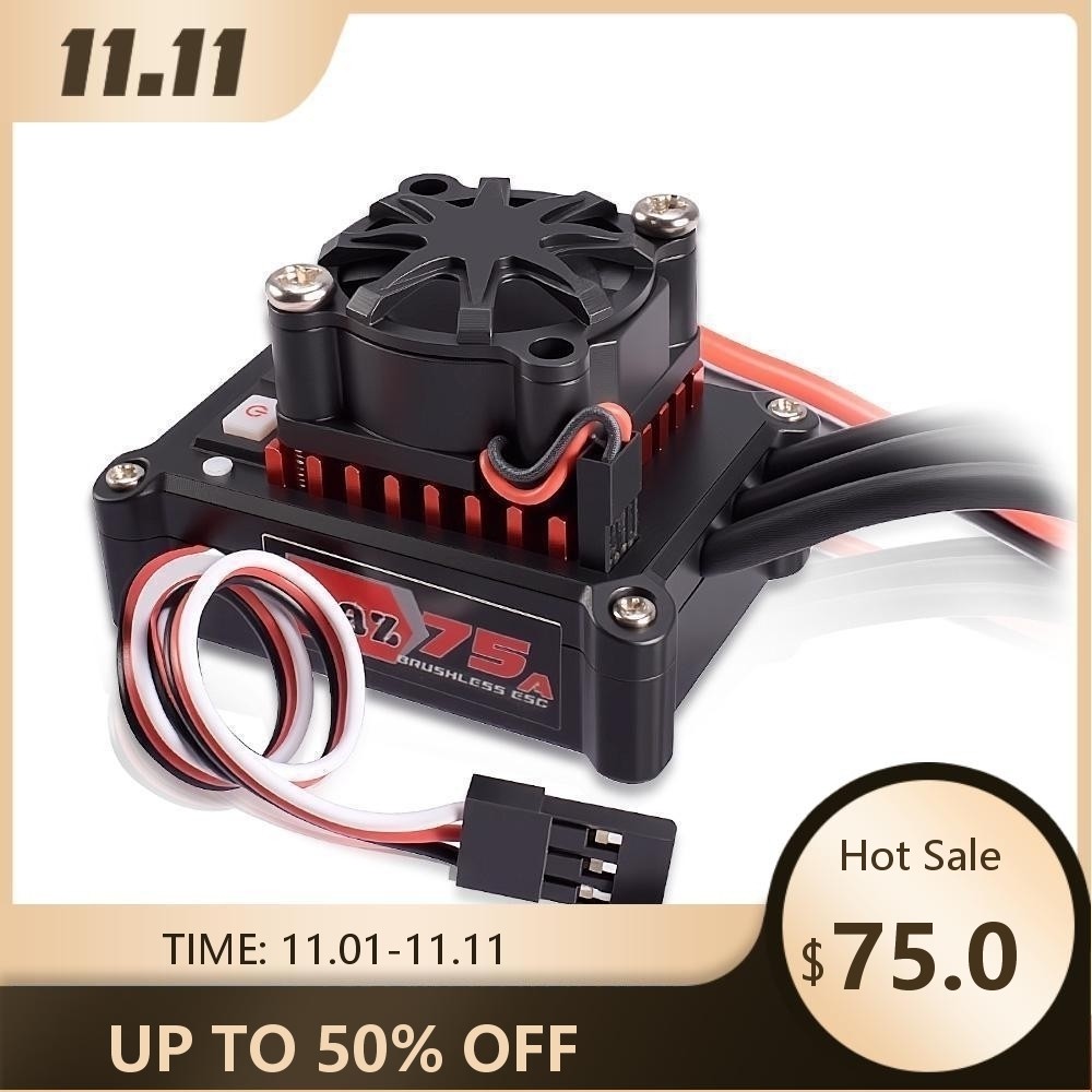 9IMOD 75A ESC Sem Escova 2-3S 6V/2A Para Motor 540/3650/3660/3674 Carro 1/8 1/10 RC arrma Traxxas Hsp Tamiya Axial scx10