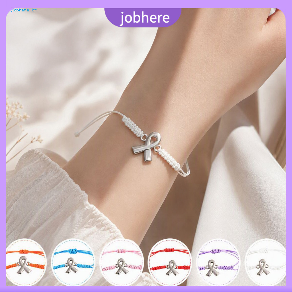 Hand Woven Cord Wristband Unisex Minimalist Wrist Accessory 2pcs Hand-woven Braided Bracelets with Metal Ribbon Pendant