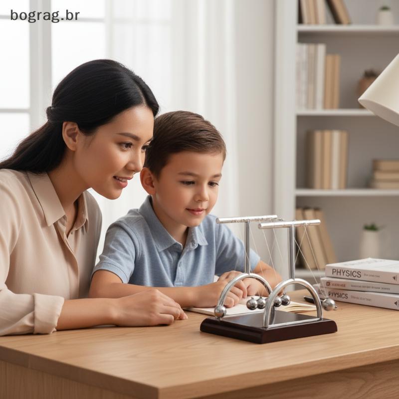bograg T Shape Newton Cradle Metal Swing Balls Balance Pendulum Decoração De Mesa Exclusiva Para Colega Presente De Feri