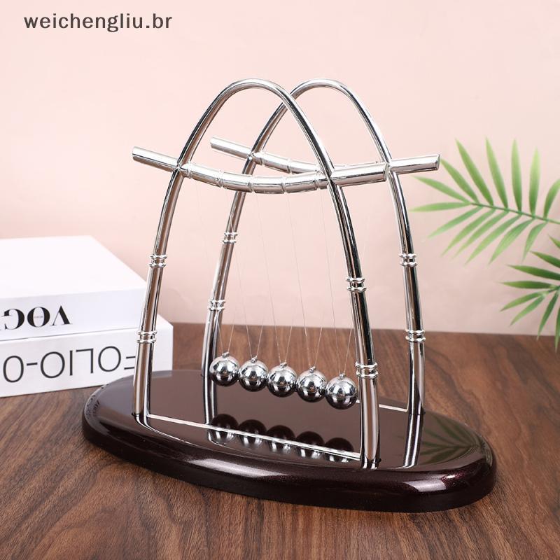 # weicheng Newton Cradle Fashion Metal Swing Balance Balls Pêndulo Decoração De Mesa Para Exibição De Sala De Estar Em C