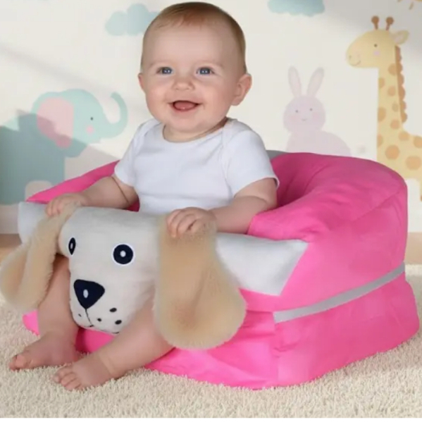 Assento Para Bebê Cadeirinha De Apoio Confortavel - A Pronta Entrega Dog rosa