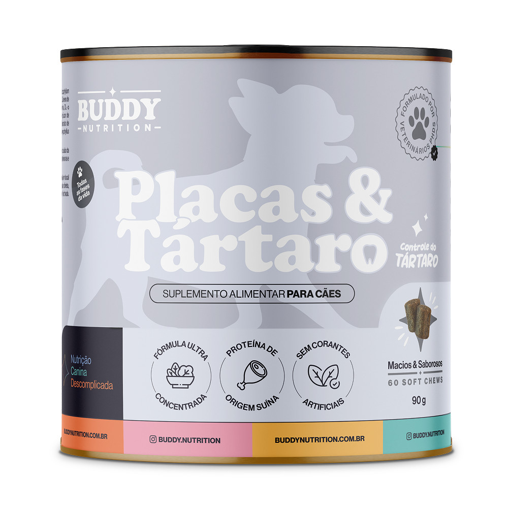 Buddy Nutrition - Placas & Tártaro - 60 Soft Chews - 90g