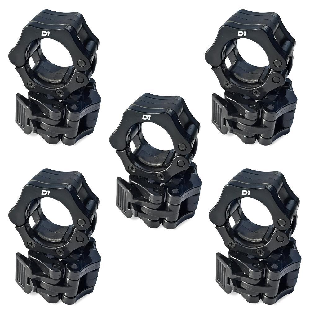 Kit 5 Pares Presilhas Lock Jaw Collar Para Barra Olímpica - 50mm