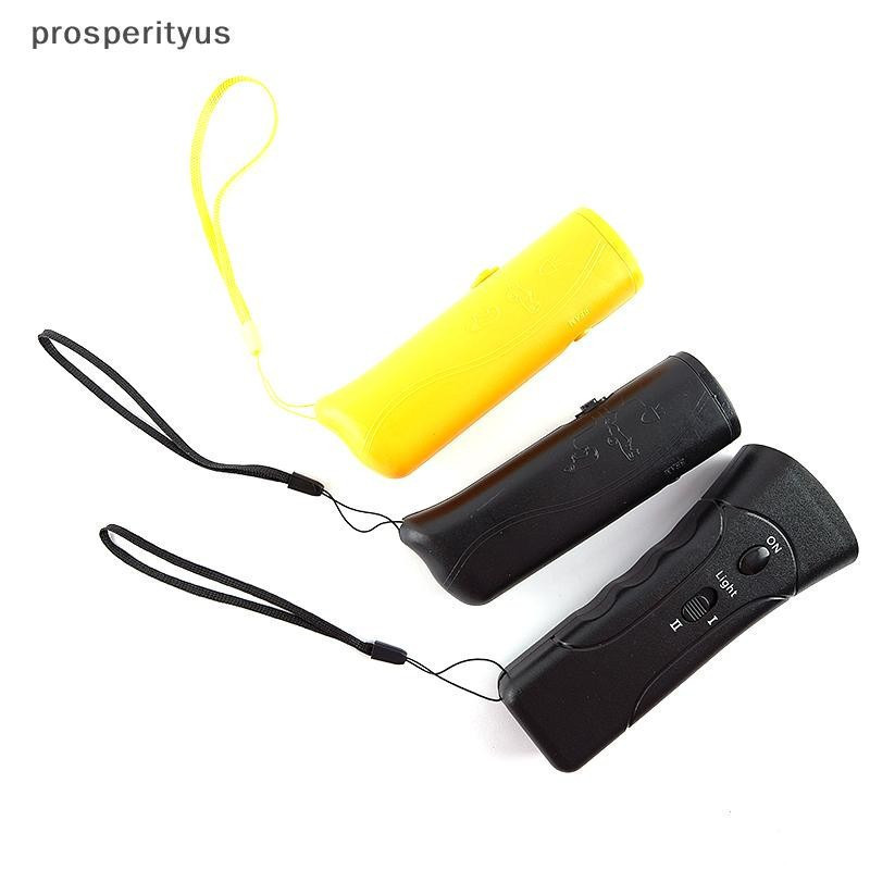 [prosperityus] Bateria LED Ultrasonic Pet Dog Repeller Anti Latido Stop Bark Trainer [BR]