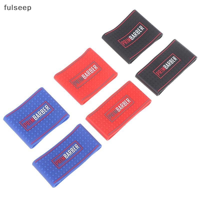 [fulseep] 5 Pçs/set Antiderrapante Barber Clipper Grip Bands Manga Cabelo Holder Cover BR