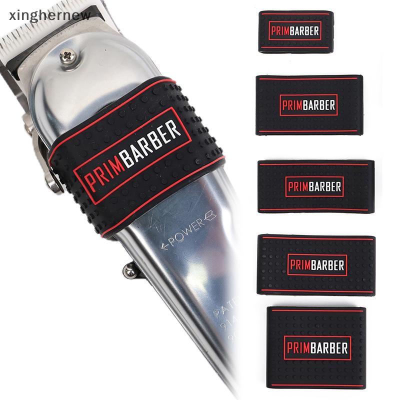 xinghernew 5 Pçs/set Antiderrapante Barbeiro Clipper Grip Bands Manga Suporte Para Máquina De Cortar Cabelo Capa XHW