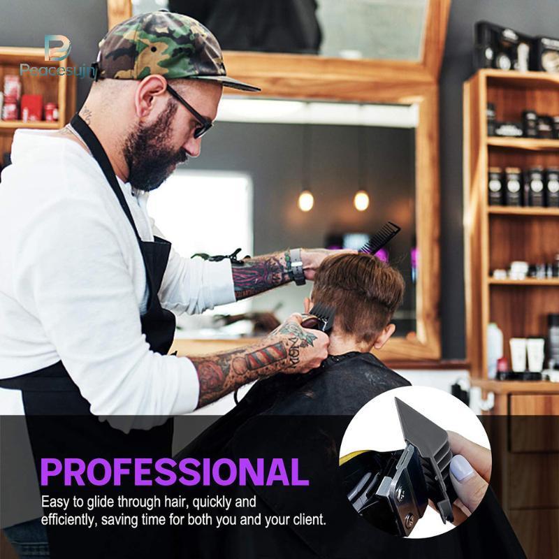 Peacesujn 8 Pçs/Set Universal Máquina De Cortar Cabelo Limitb Guia De Corte De Salão Conjunto De Substituição Profission