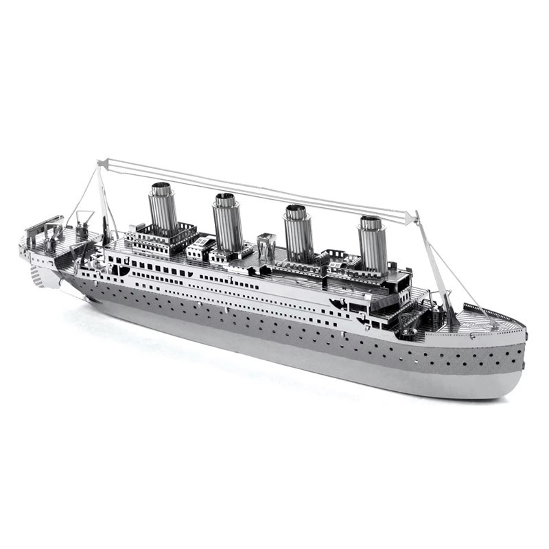 Quebra Cabeça 3D Metal - Cortados a laser - Modelo Titanic