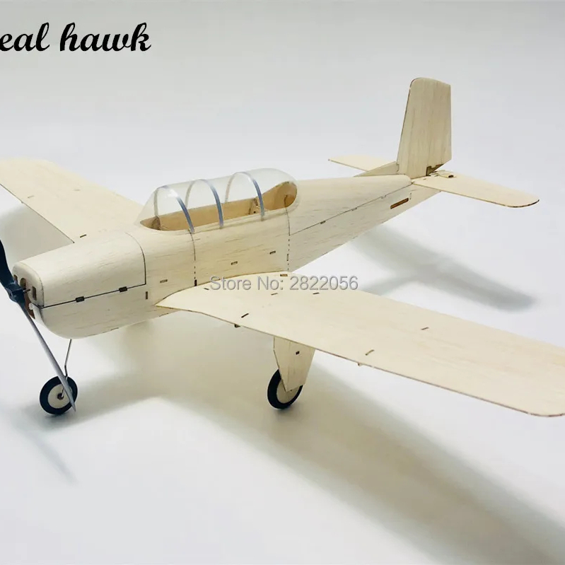 Kit Avião RC Mentor CJ-6 para Montar - Avião de Madeira Balsa Corte a Laser Brinquedo Educativo e Presente para Crianças