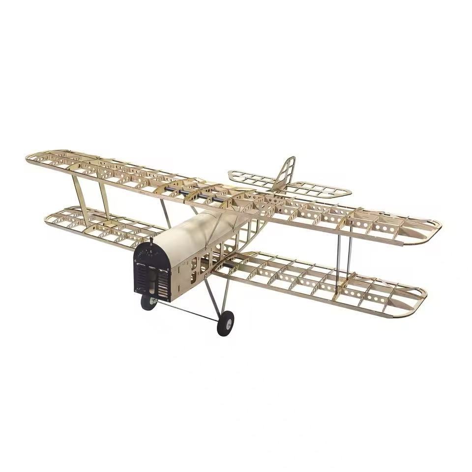 Kit Avião Modelo Balsa SE5A Escala - Corte a Laser Estrutura Somente Montagem DIY para Hobby e Aeromodelismo