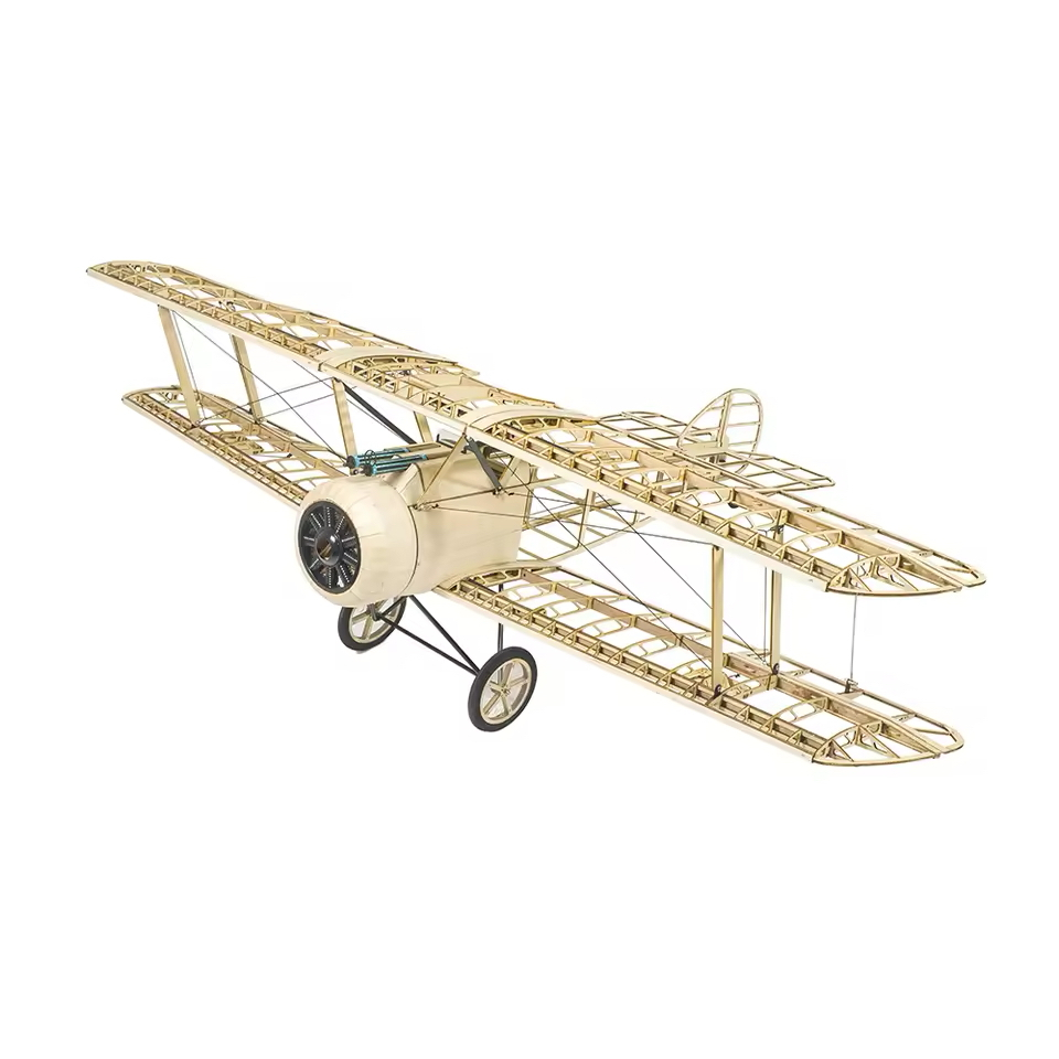 Kit de Montagem S30 Sopwith Camel Balsa 1200mm Escala Aeronave WWI Corte a Laser para Colecionador e Projeto Avançado