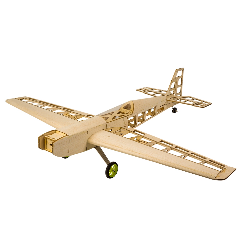 Kit De Aviões De Madeira Balsa Com Corte A Laser RC 1.5-2.5cc nitro trainer Quadro Sem Capa Modelo Construção Presentes