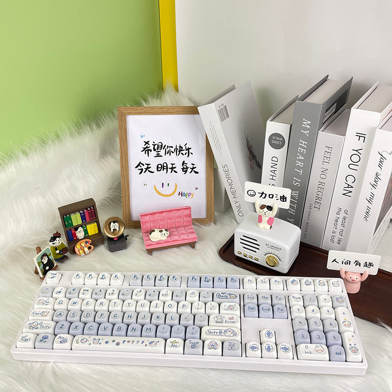 Puppy MOA Profile Dye PBT Keycap Set 117 Botões