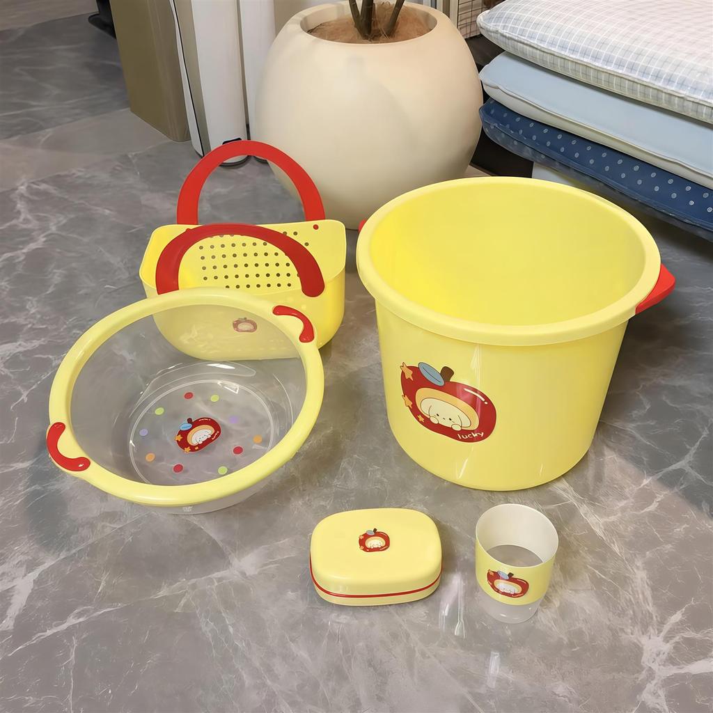 A temporada escolar adora usar coisas boas!Balde grosso Apple Puppy Care Set Dormitório Suprimentos residenciais de gran