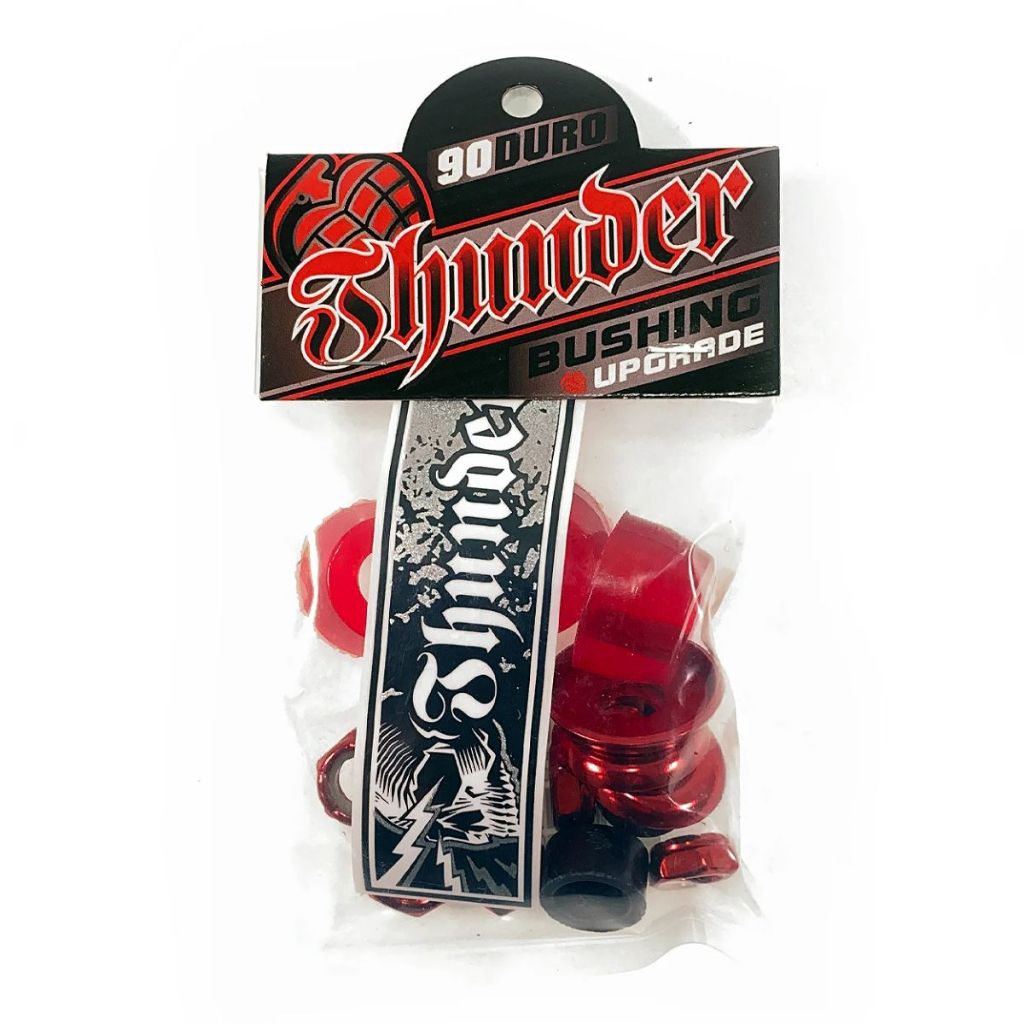 Kit Thunder Truck Rebuild Red 90du (jogo para 2 trucks) Kit de Reparo Completo para 1 Par de Trucks de Skate