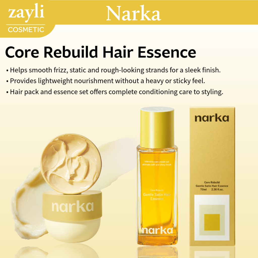 Coleção De Pacotes De Cabelo NARKA Core Rebuild E Tratamento Profundo