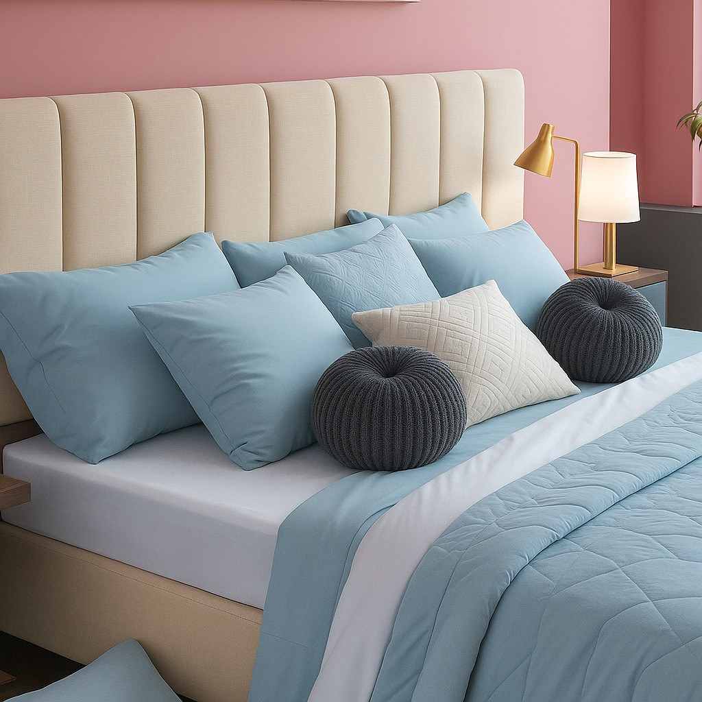 Kit Cabeceiras Estofada Modulada De Cama Queen Box Casal Queen King - Decoração  ENVIO FULL Sala Quarto Luxo