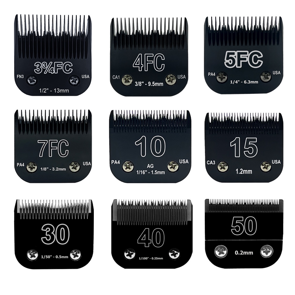 Clipper Preto Destacável Para Cães De Estimação , Compatível Com Andis , Oster A5 , Wahl KM10 Series Clippers