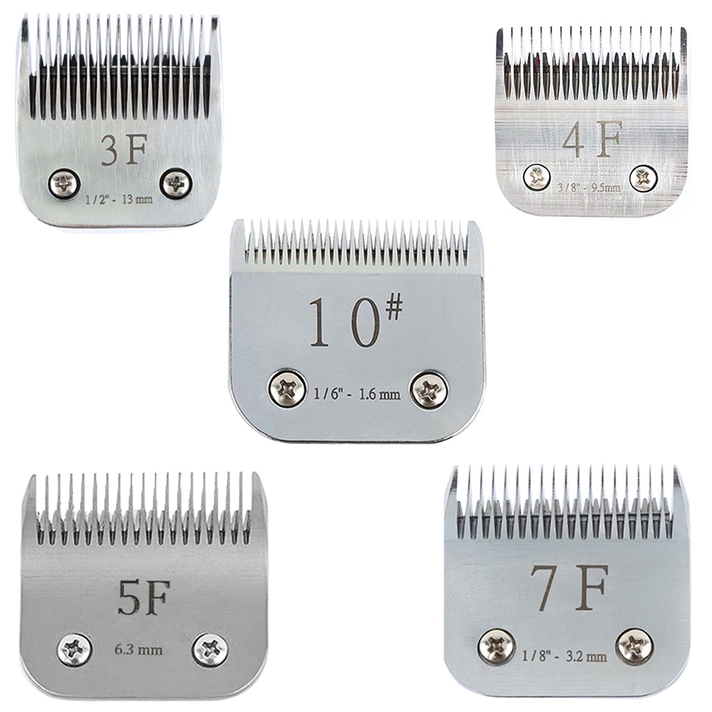 3f 4f 5f 7f 10 # Profissional Pet Clipper Lâmina Substituição A5 Lâmina Caber A Maioria Dos Andis & Oster Clippers 1.6 Milímetros 3.2mm 13mm 9.5mm