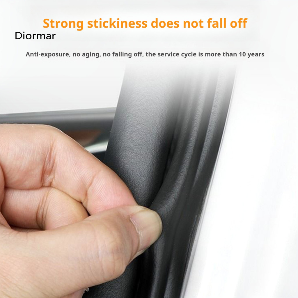 Car Door Rubber Seal Strip Sealing Noise Reduction Windproof Waterproof Strong Adhesive Easy Install for Auto for Cars