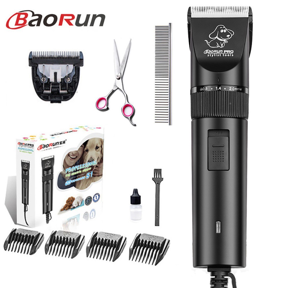 Baorun S1 Cortador De Cabelo De Cachorro De Alta Potência Profissional Elétrico Pet Gato Clipper Aliciamento Trimmer Ani