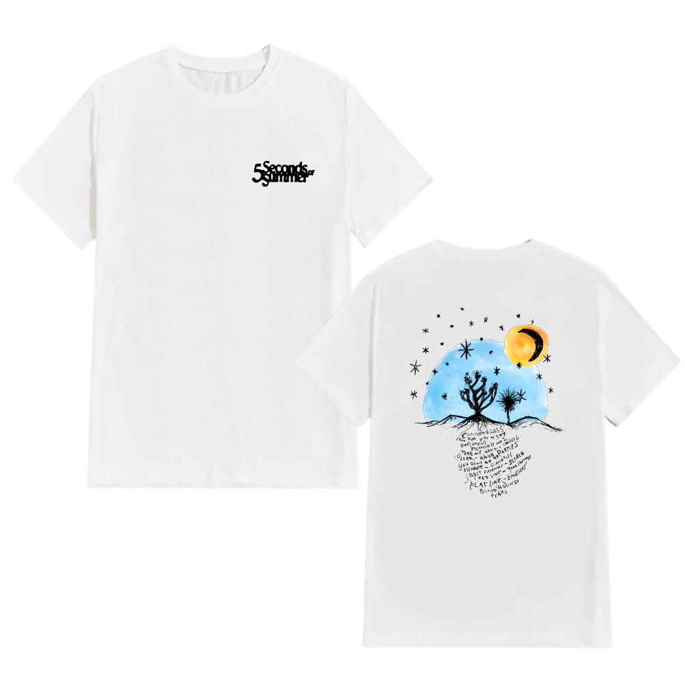 Camiseta 5 Seconds of Summer | 5SOS | Blue Desert Sun [tradicional e plus size]
