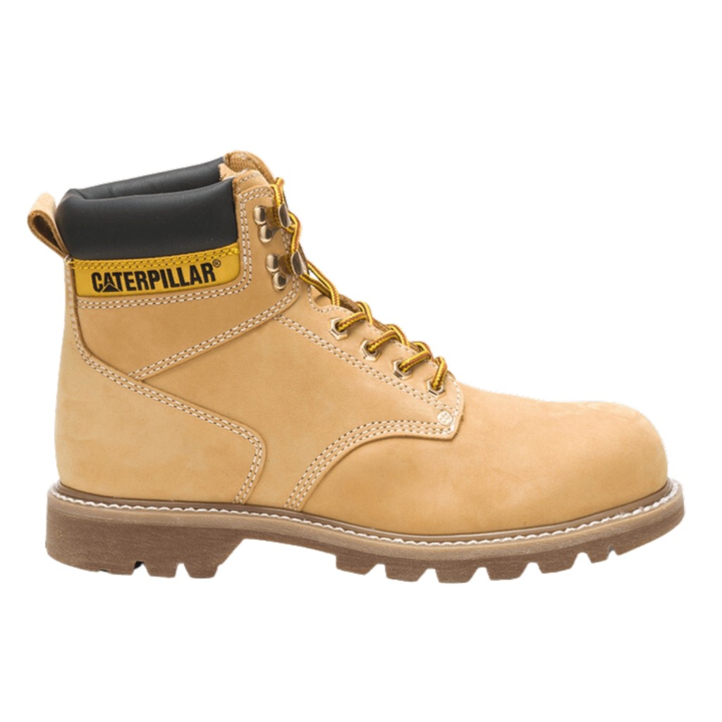 Bota Caterpillar Second Shift Marrom Claro Masculina Casual Confortável Leve Urbano Dia a Dia Original