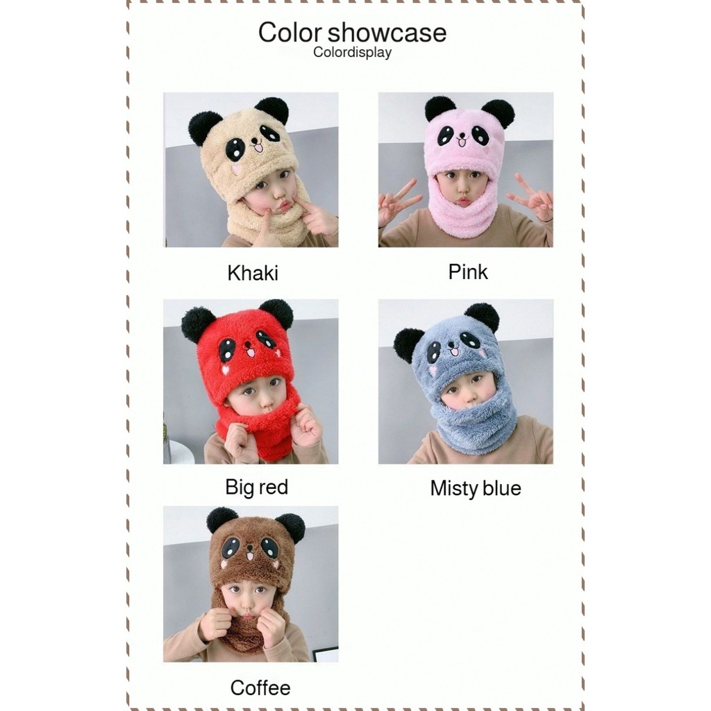 Headwear Comfort Earmuffs Fashion Windproof Soft Plush Face Covering Outdoor Adjustable Size